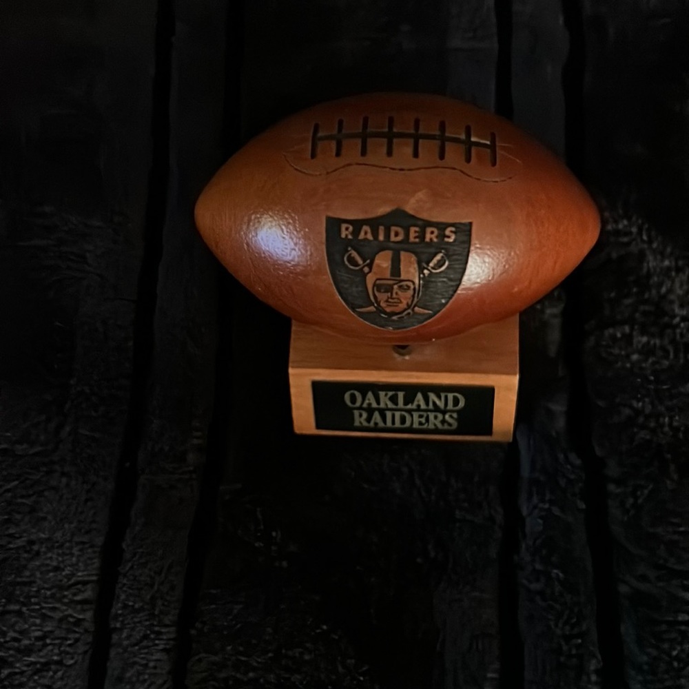 Solid Wooden Raiders Helmet